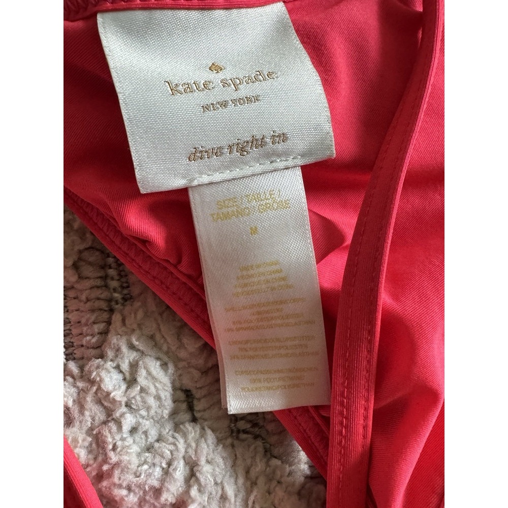 Kate Spade New‎ York Dive In Swimsuit Bikini 2pc set Sz M Georgia Beach Geranium - Picture 4 of 5